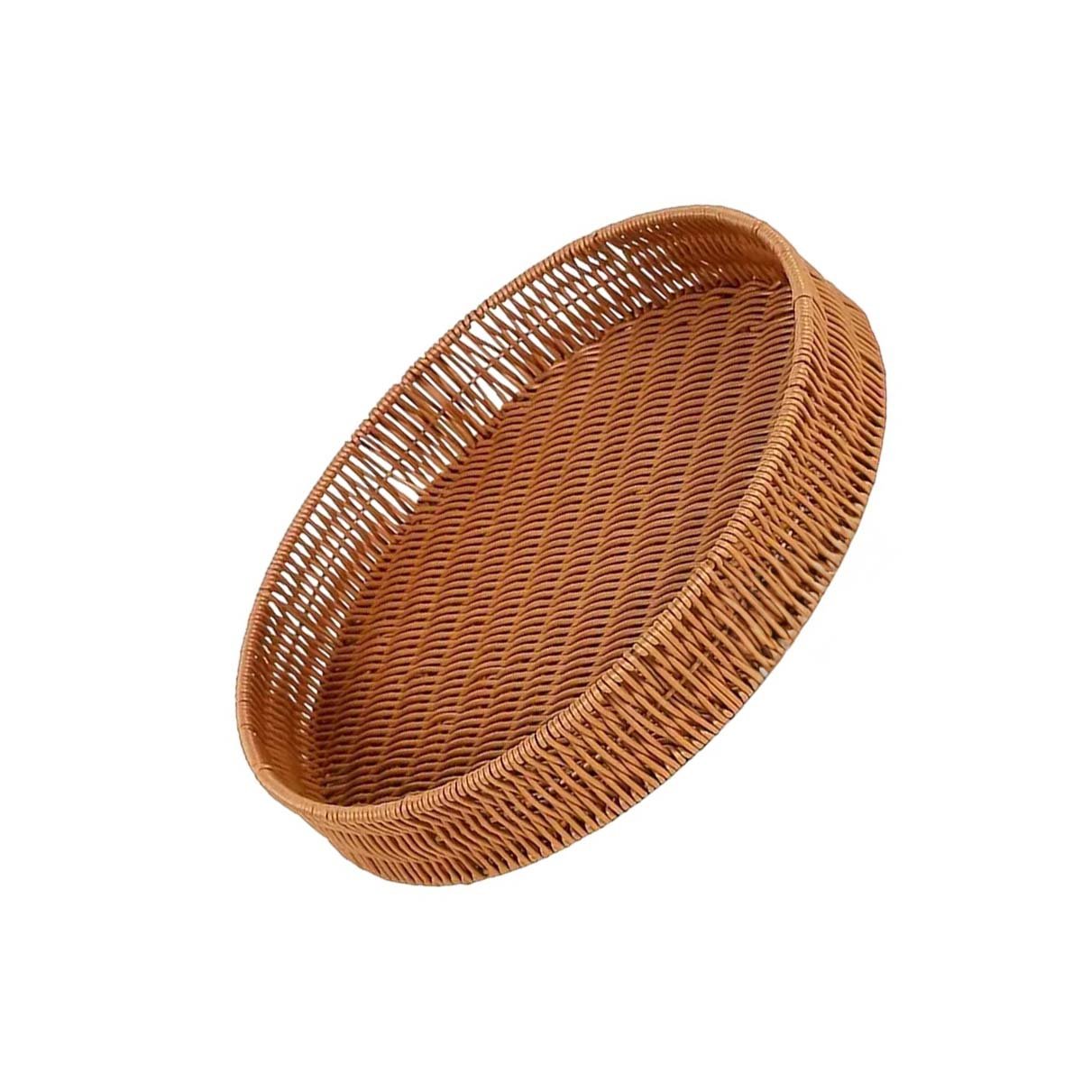 PACK4 CENTRO FUNCIONAL TEJIDO CIRCULAR 35CM MARRON PARA HOGAR MODERNO TOTAL Y+PAPEL REGALO - 3
