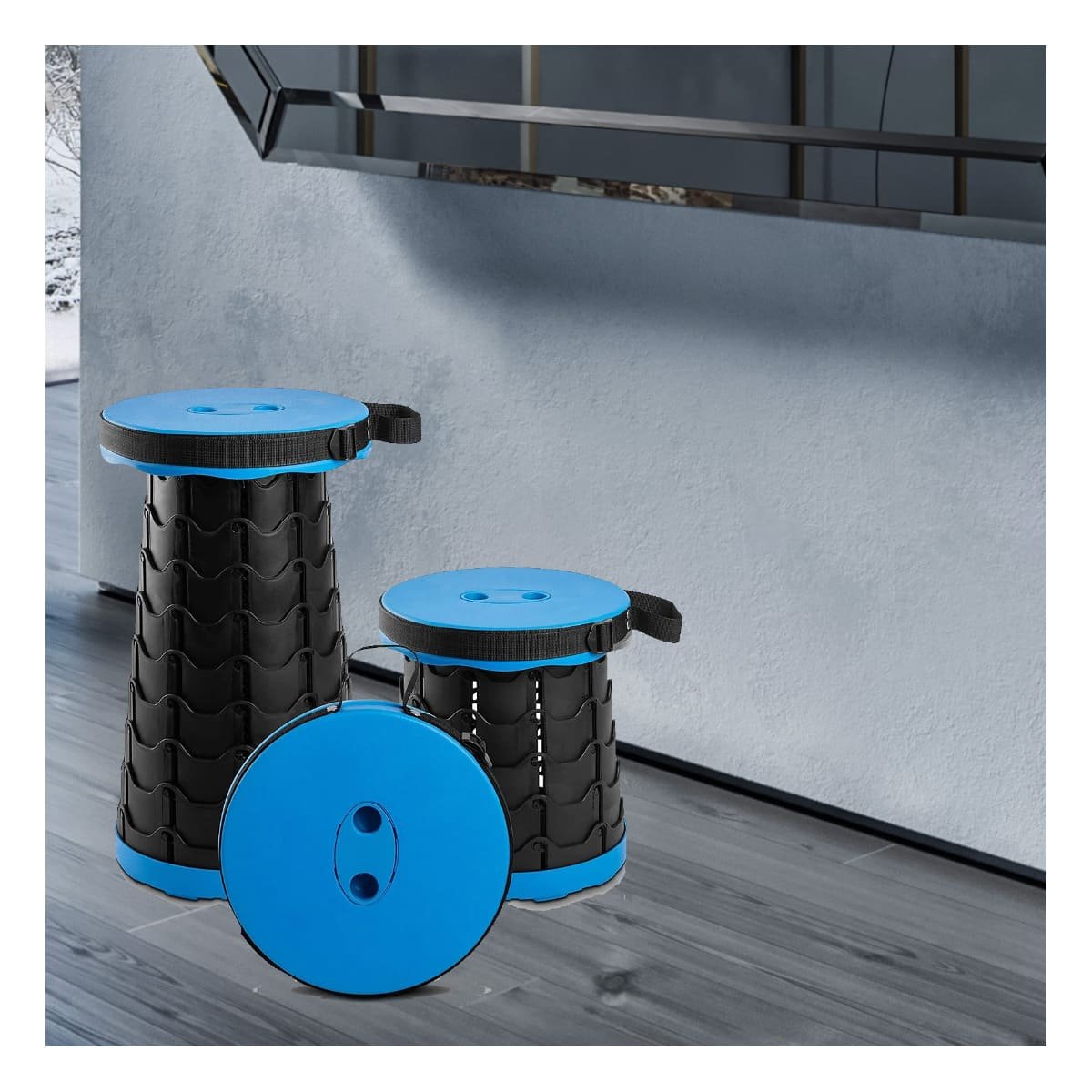 PACK4 TABURETE PORTATIL PLEGABLE CON DOBLE SEGURO PARA USO EN CASA Y HOGAR Y+PAPEL REGALO - 5
