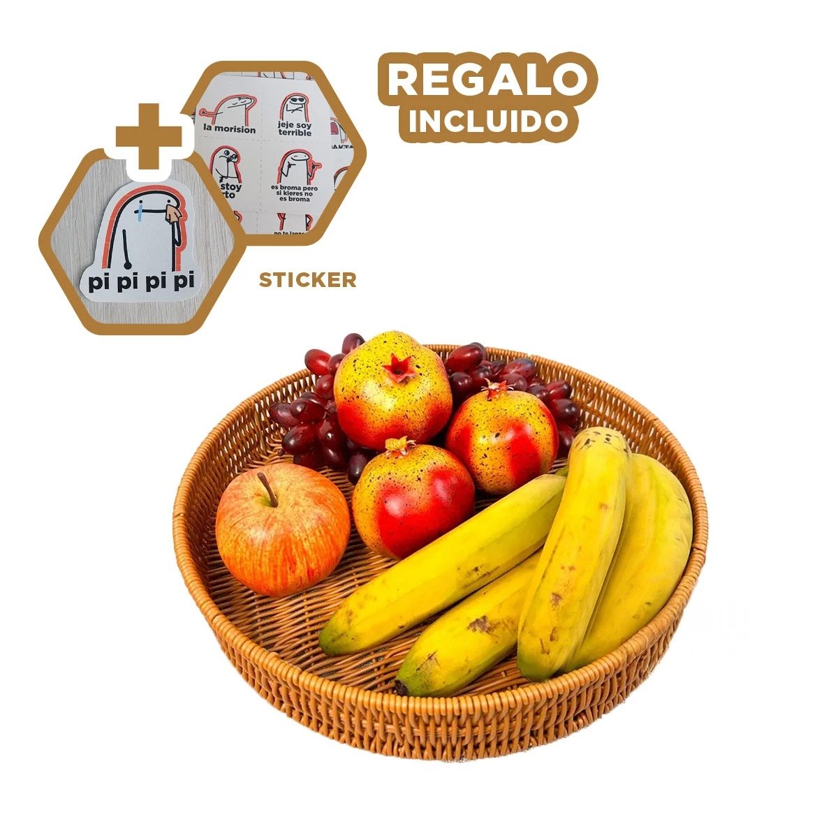 BANDEJA ORGANIZADORA TEJIDA CIRCULAR 30CM MARRON PARA ESPACIOS DEL HOGAR ACTUAL Y+PAPEL REGALO - 3