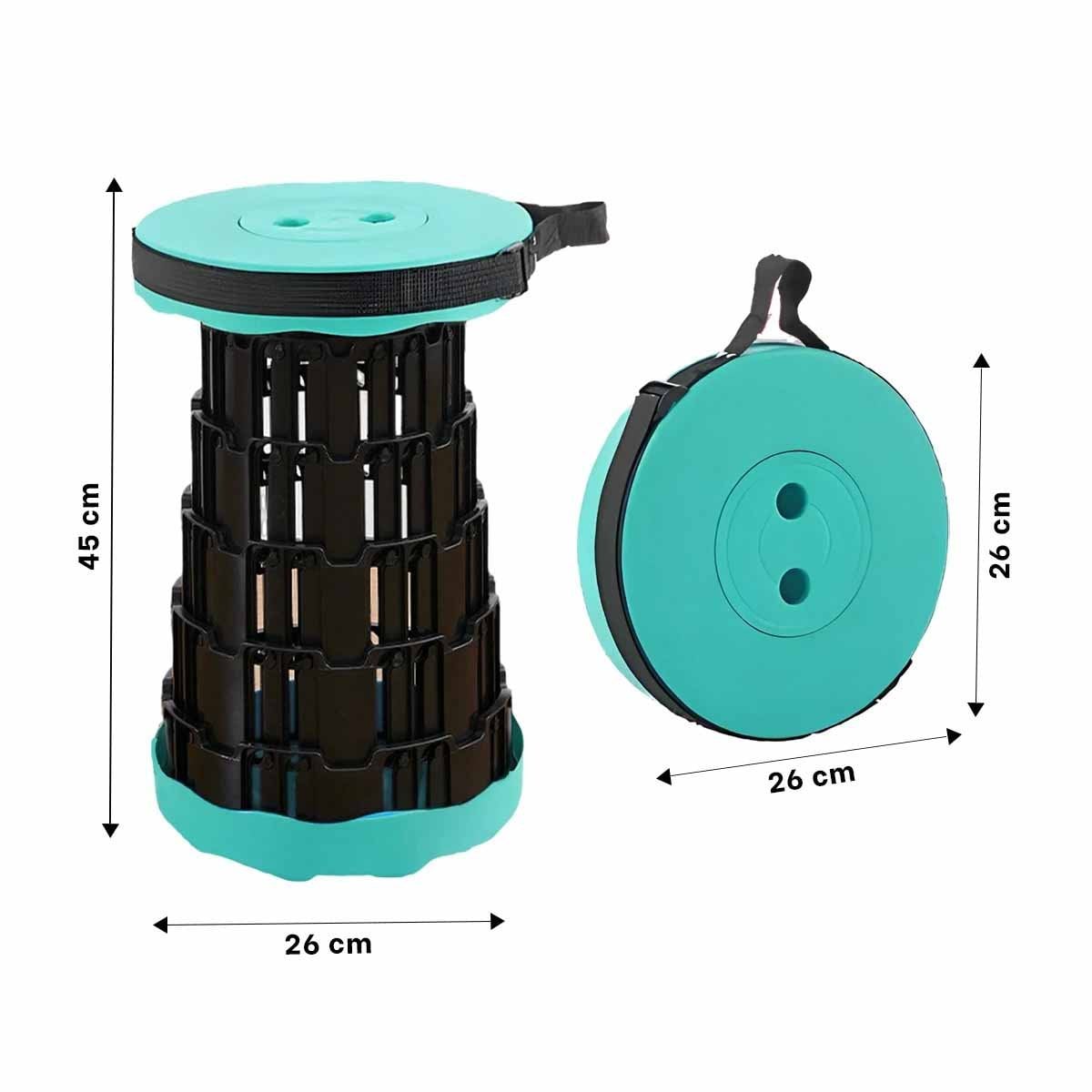 SILLA PLEGABLE PORTATIL CON 2 SEGUROS PARA HOGAR Y EVENTOS TAPA VERDE CENTRO NEGRO - 4
