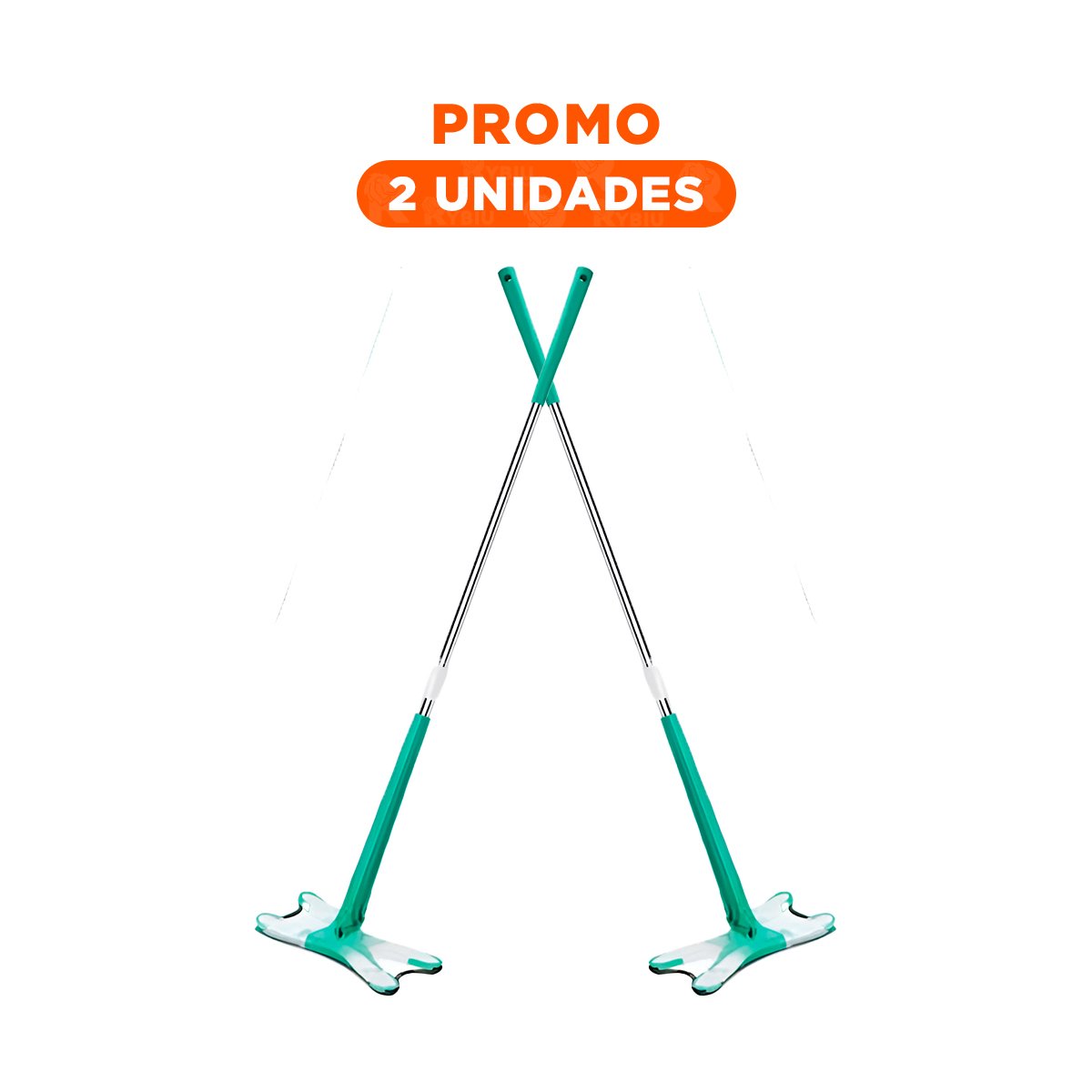 PACK2 LIMPIADOR PARA CASA CON FIBRA SUAVE Y ALTA ABSORCION DE POLVO VERDE Y+REGALO STICKER - 1
