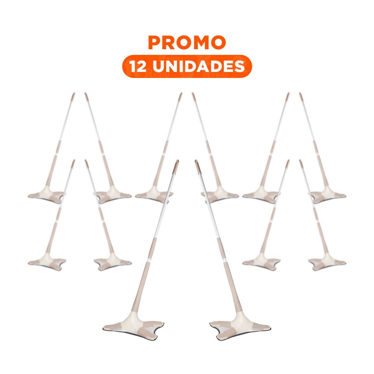 PACK12 CEPILLO MARIPOSA CON ESTRUCTURA ERGONOMICA PARA FACILITAR LIMPIEZA BEIGE - 1