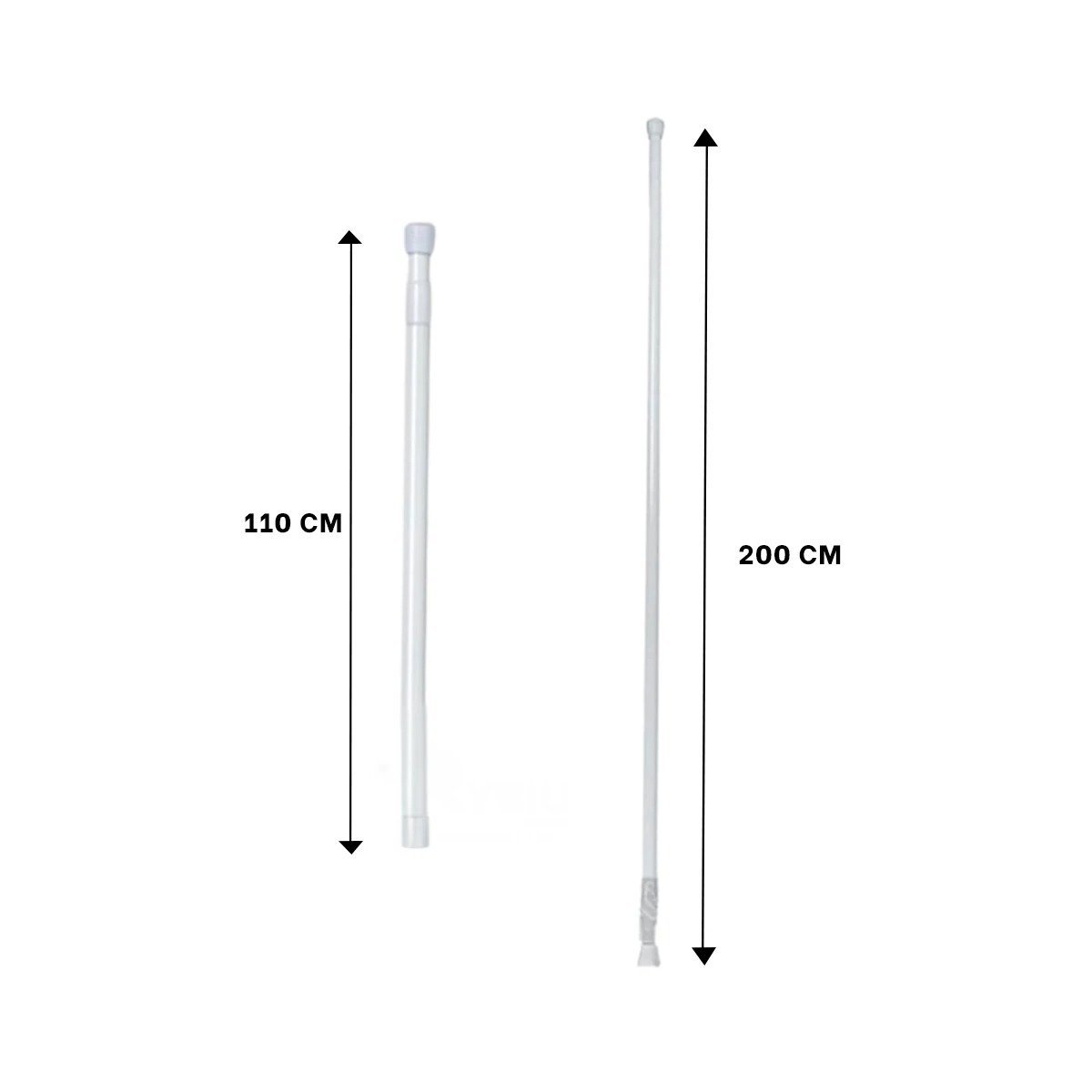 TUBO AJUSTABLE PARA DUCHA EXTENSIBLE Y RESISTENTE PLOMO 1,10M A 2,0M - 4