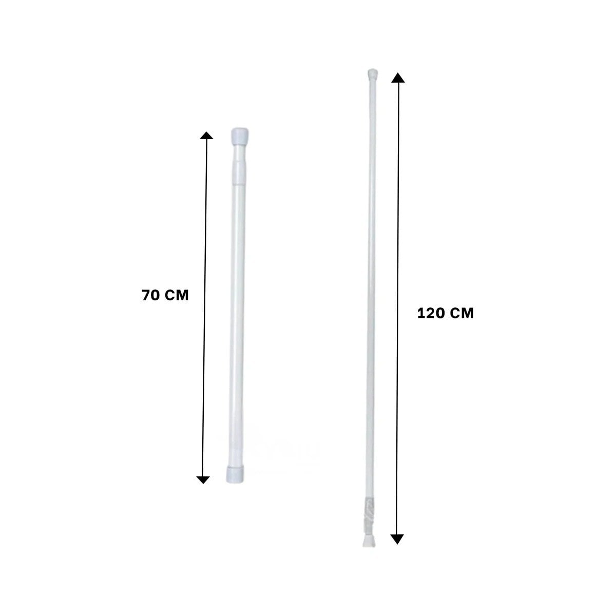 PACK12 ELEMENTO AJUSTABLE PARA DUCHA FACIL SEGURO 70CM A 1,20M PLOMO Y+PAPEL REGALO - 4