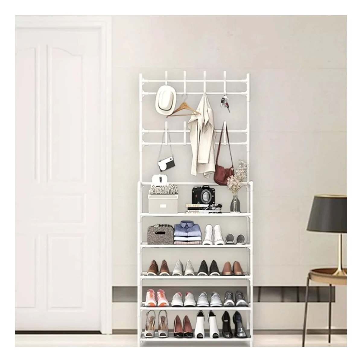 PACK2 ACCESORIO ORGANIZADOR PARA MANTENER EL CUIDADO EN CALZADO 5 NIVELES BLANCO Y+PAPEL REGALO - 5