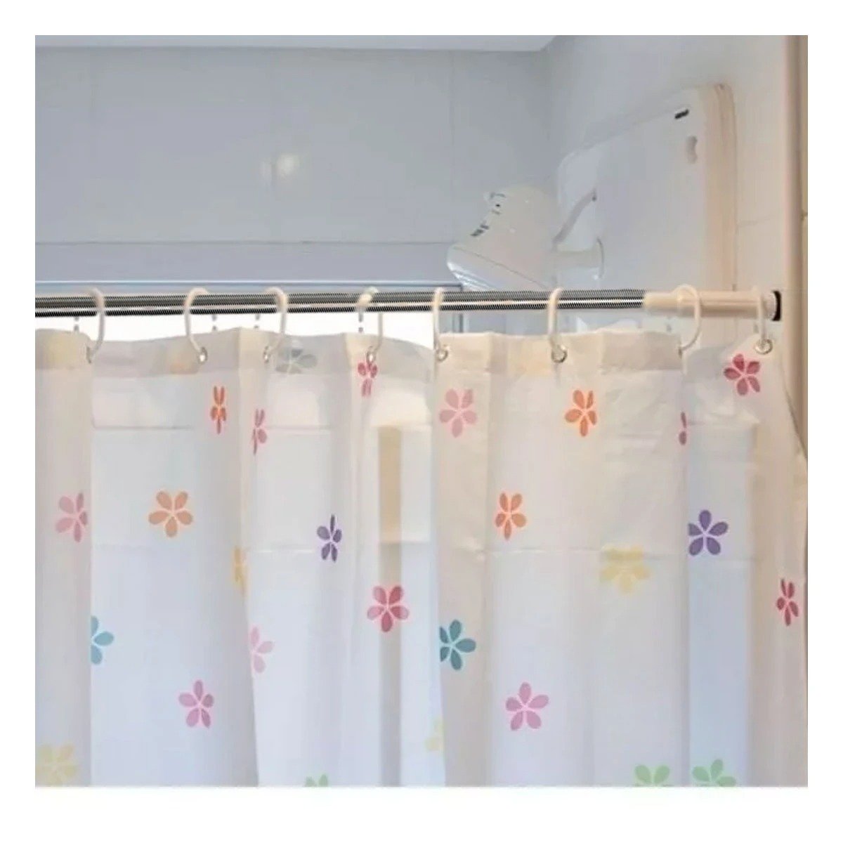 PACK6 BRAZO AJUSTABLE PARA DUCHA LIGERO RESISTENTE PLOMO 1,40M A 2,60M - 3