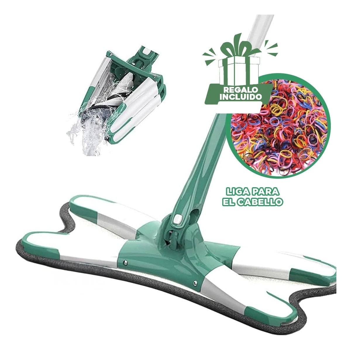 MOPA MARIPOSA PARA CASA Y OFICINA CON ALTA ABSORCION Y PRACTICA VERDE Y+LIGAS REGALO - 2