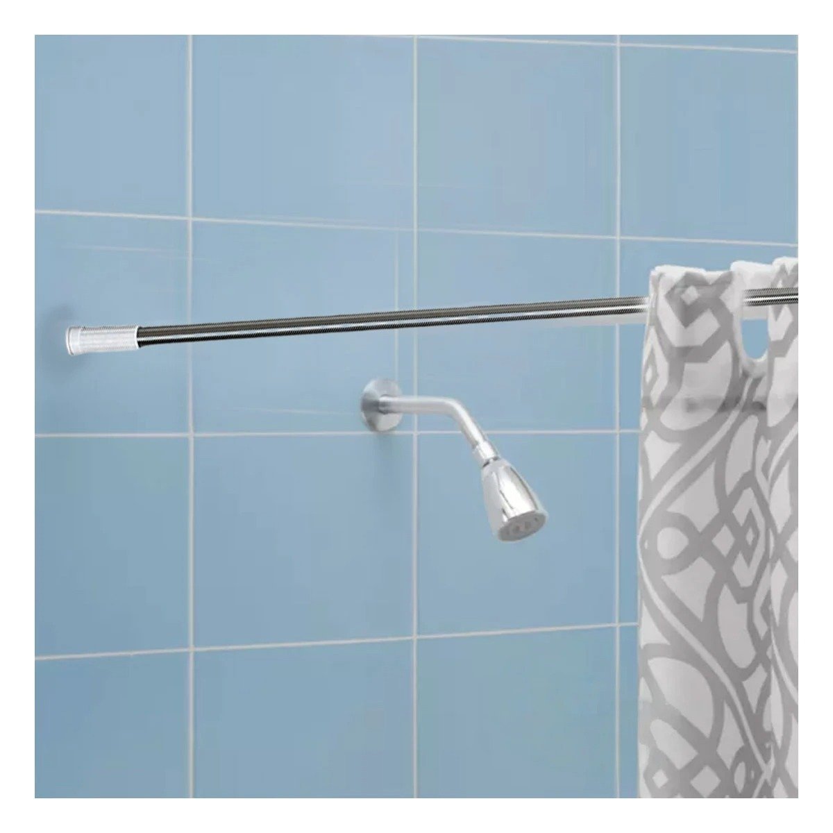 PACK4 BRAZO AJUSTABLE PARA DUCHA COMPACTO FACIL PLOMO 1,40M A 2,60M Y+REGALO STICKER - 5
