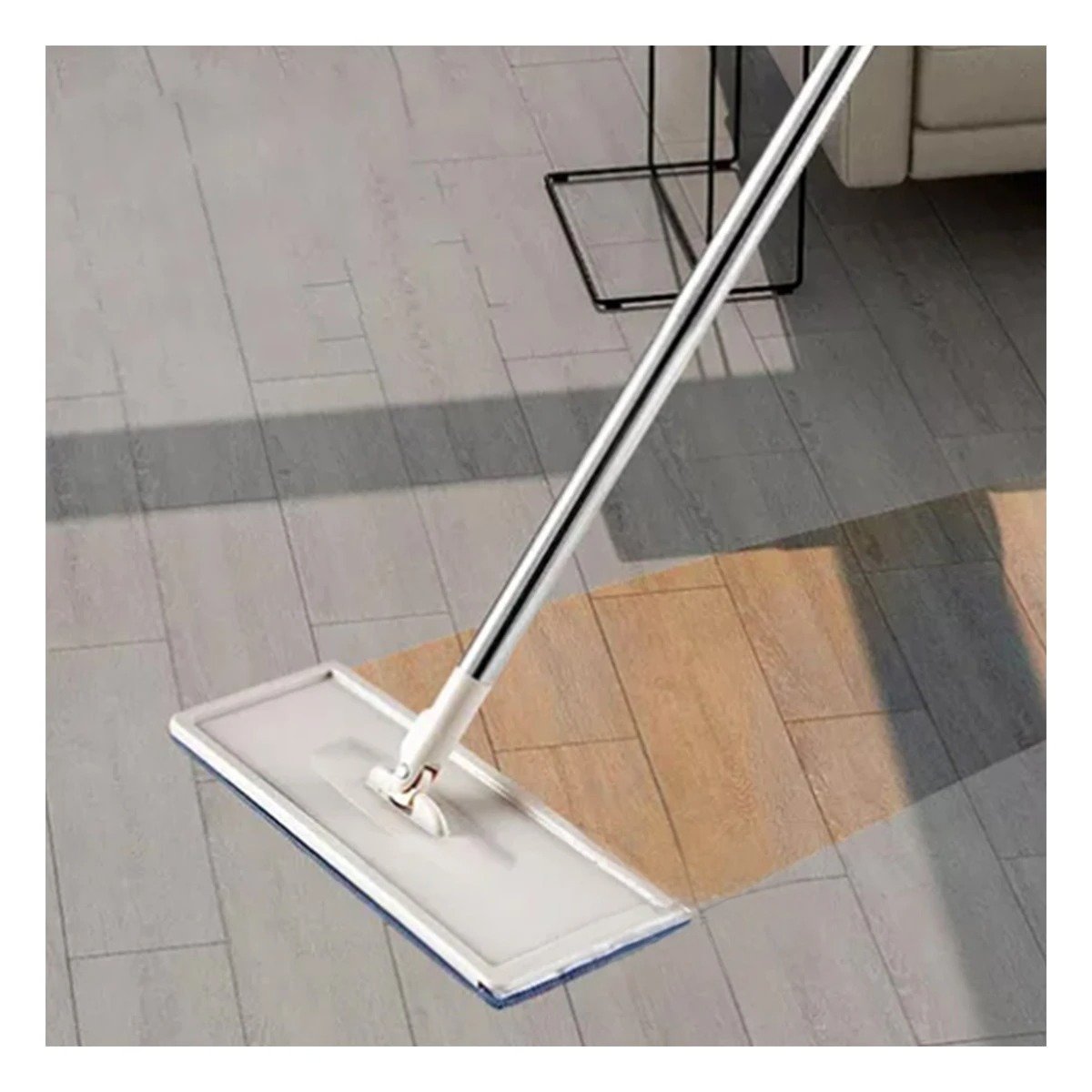 MOPA ROTATIVA 360 CON BALDE CENTRIFUGADOR PARA LIMPIEZA DIARIA GRIS Y+REGALO STICKER - 5