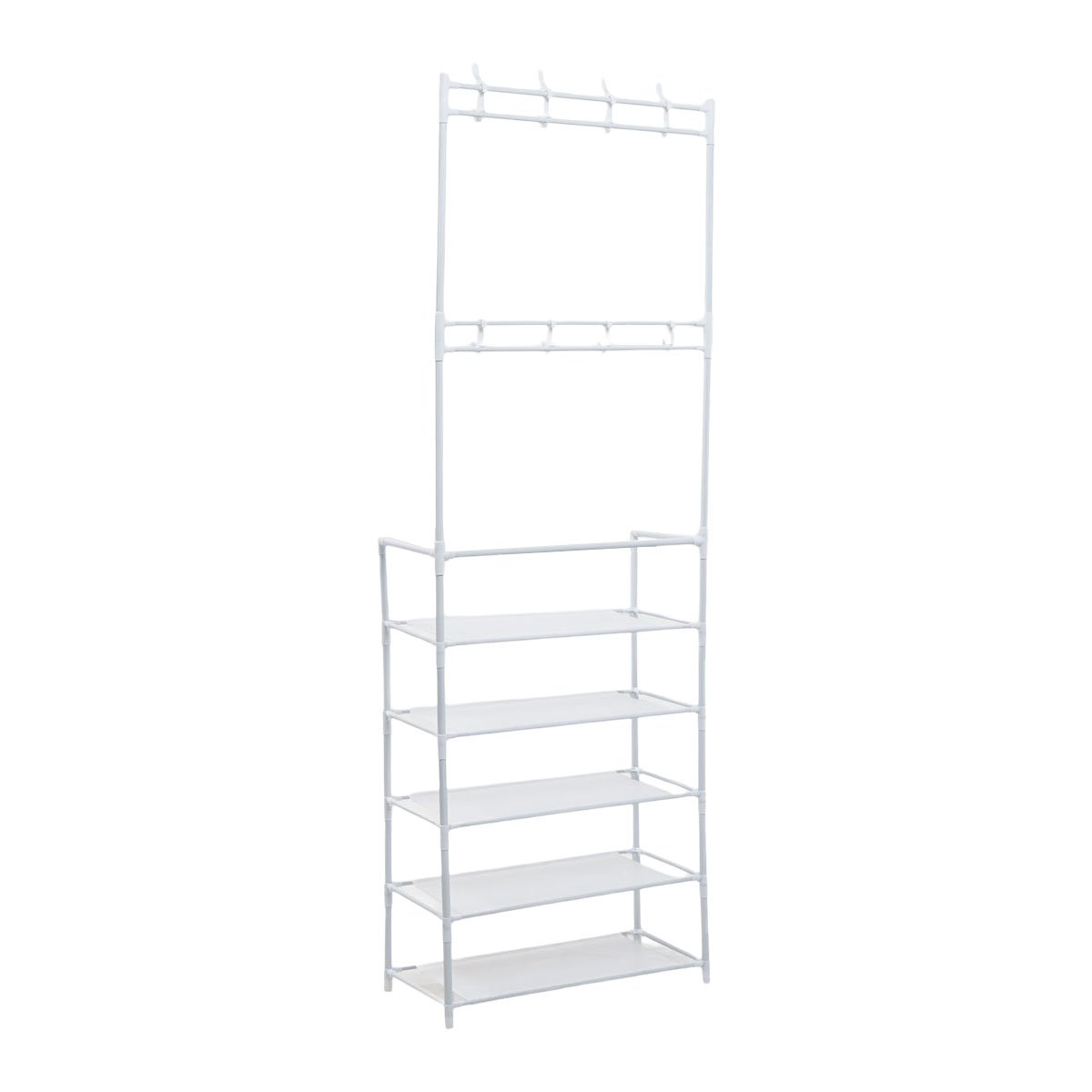 PACK6 SOPORTE COLGANTE RESISTENTE Y FUNCIONAL PARA USO DIARIO 5 NIVELES BLANCO Y+REGALO STICKER - 2