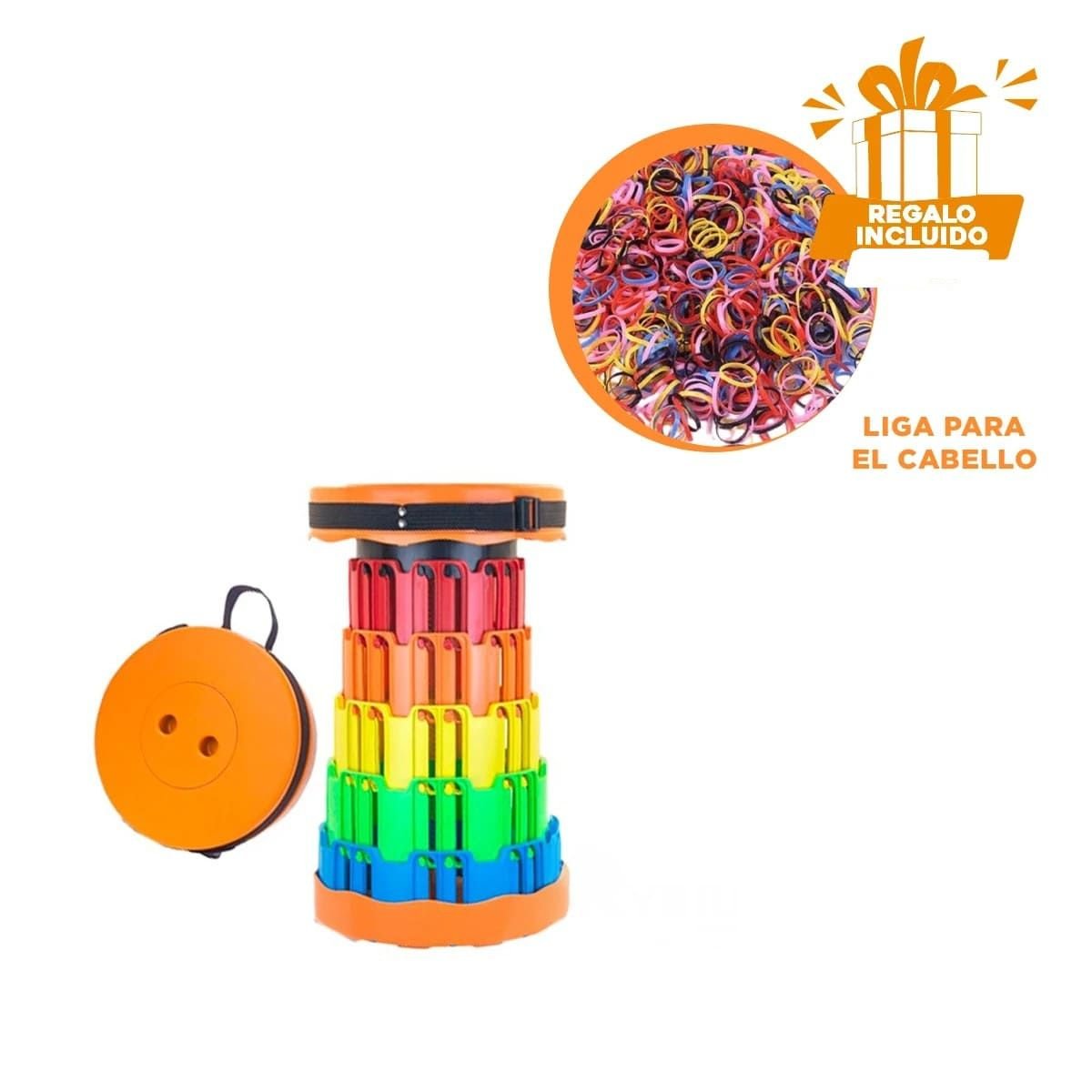 BUTACA PLEGABLE PORTATIL CON DOBLE SEGURO PARA CASA MULTICOLOR Y+LIGAS REGALO - 2