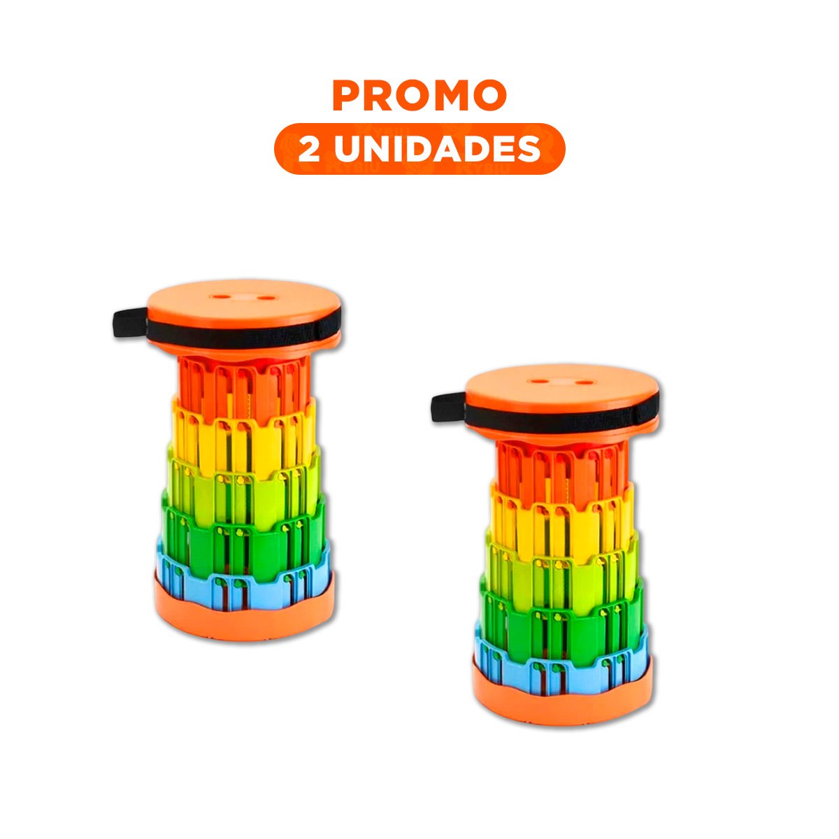 PACK2 BASE PLEGABLE PORTATIL CON DOBLE SEGURO PARA CASA Y+REGALO STICKER - 1