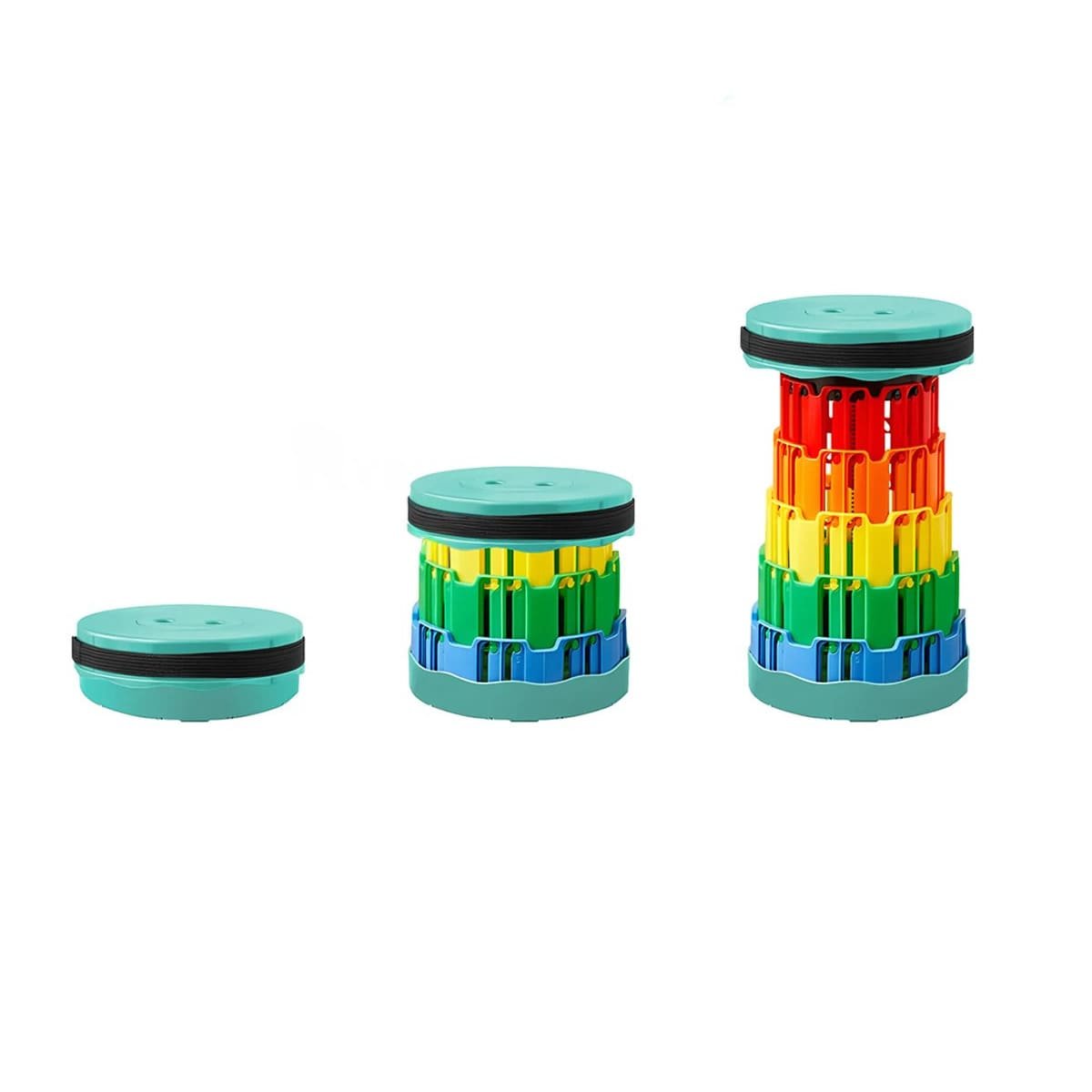 BUTACA PLEGABLE CON DOBLE SEGURO PORTATIL TAPA VERDE CENTRO MULTICOLOR PARA CASA Y+LIGAS REGALO - 5