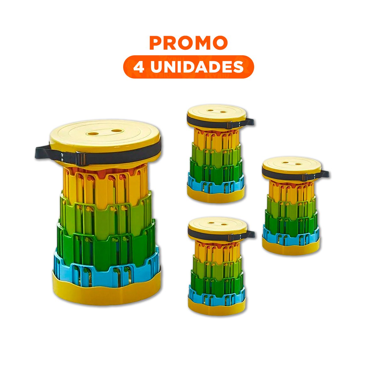 PACK4 SILLON LIVIANO PLEGABLE CON DOBLE SEGURO PORTATIL PARA USO DIARIO EN CASA - 1
