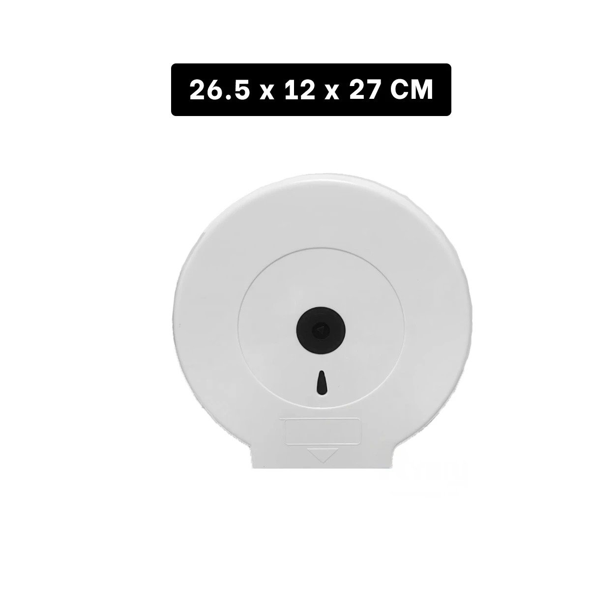 DOSIFICADOR DE PAPEL HIGIENICO JUMBO EN BLANCO Y NEGRO PARA CASA Y OFICINA Y+LIGAS REGALO - 4