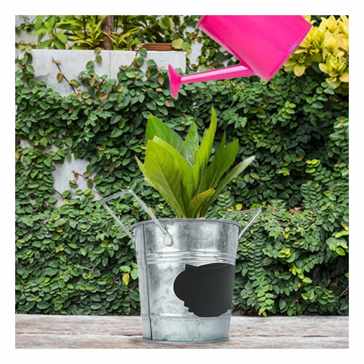 PACK12 CONTENEDOR CUBO DE METAL CON DOBLE AGARRADERA Y CUADRO DE NOTA CALIDAD Y+REGALO STICKER - 3