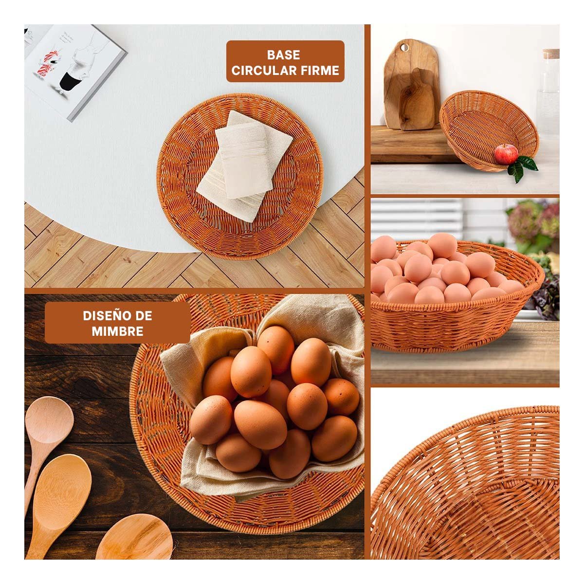 ORGANIZADOR CIRCULAR DE PLASTICO TEJIDO PARA DECORACION FUNCIONAL EN ESPACIOS Y+POST IT - 2