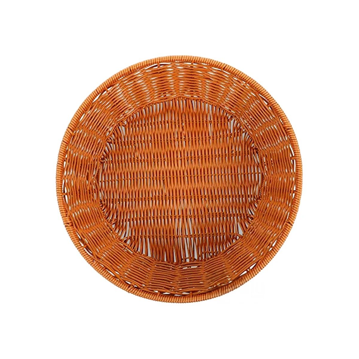 BANDEJA CIRCULAR DE PLASTICO TEJIDO PARA DECORACION Y USO PRACTICO EN CASA Y+REGALO STICKER - 1