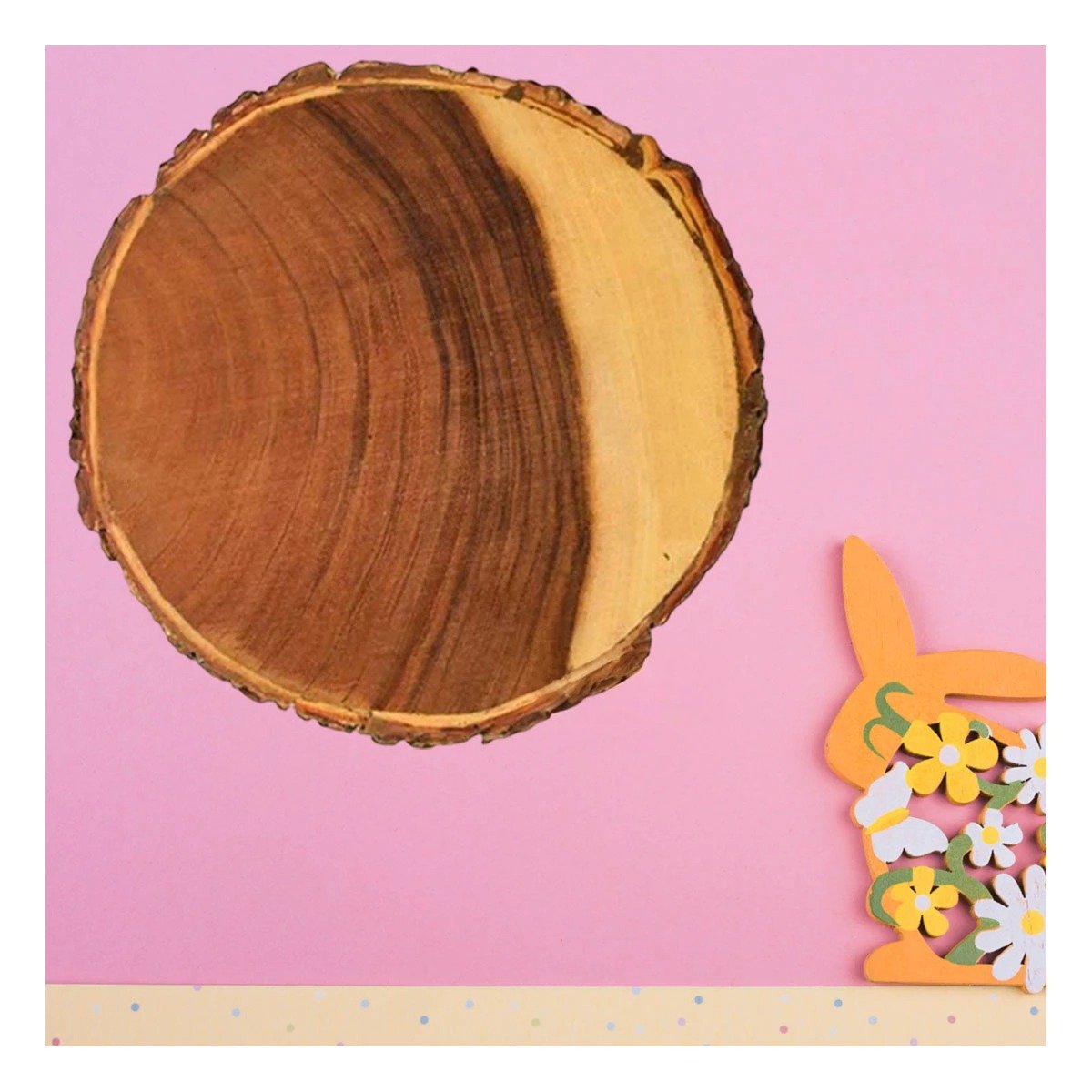 PACK4 COMPLEMENTO CIRCULAR DE MADERA PARA DECORACION DE HOGAR Y CASA CON ESTILO SIMPLE - 2