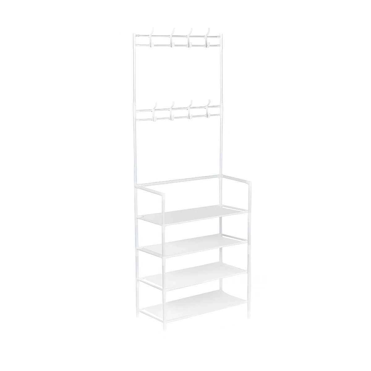 PACK4 MODULO BLANCO PARA ZAPATOS CON PERCHEROS RECTO Y ORDEN DIARIO EN CASA Y+PAPEL REGALO - 3