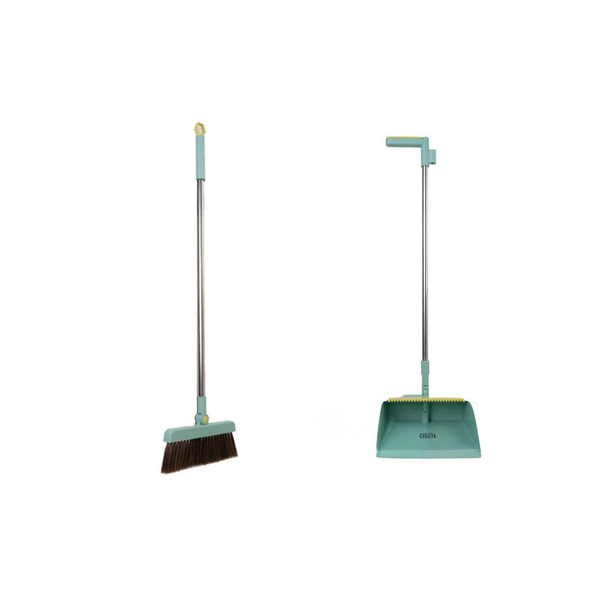 BARREDOR CON RECOGEDOR VERDE PARA ORDEN Y LIMPIEZA DEL HOGAR EN CASA Y+REGALO STICKER - 1