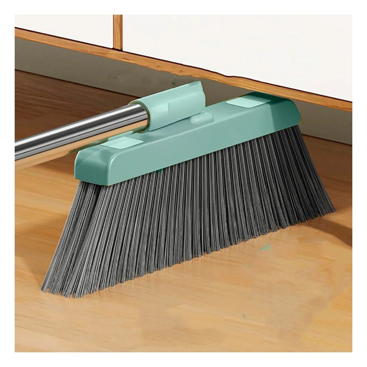 BARREDOR CON RECOGEDOR VERDE PARA ORDEN Y LIMPIEZA DEL HOGAR EN CASA Y+REGALO STICKER - 2