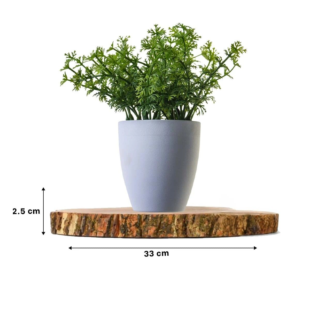 FUENTE CIRCULAR DE MADERA 33CM PARA DECORACION DE HOGAR EN COMEDOR Y SALA Y+REGALO STICKER - 4