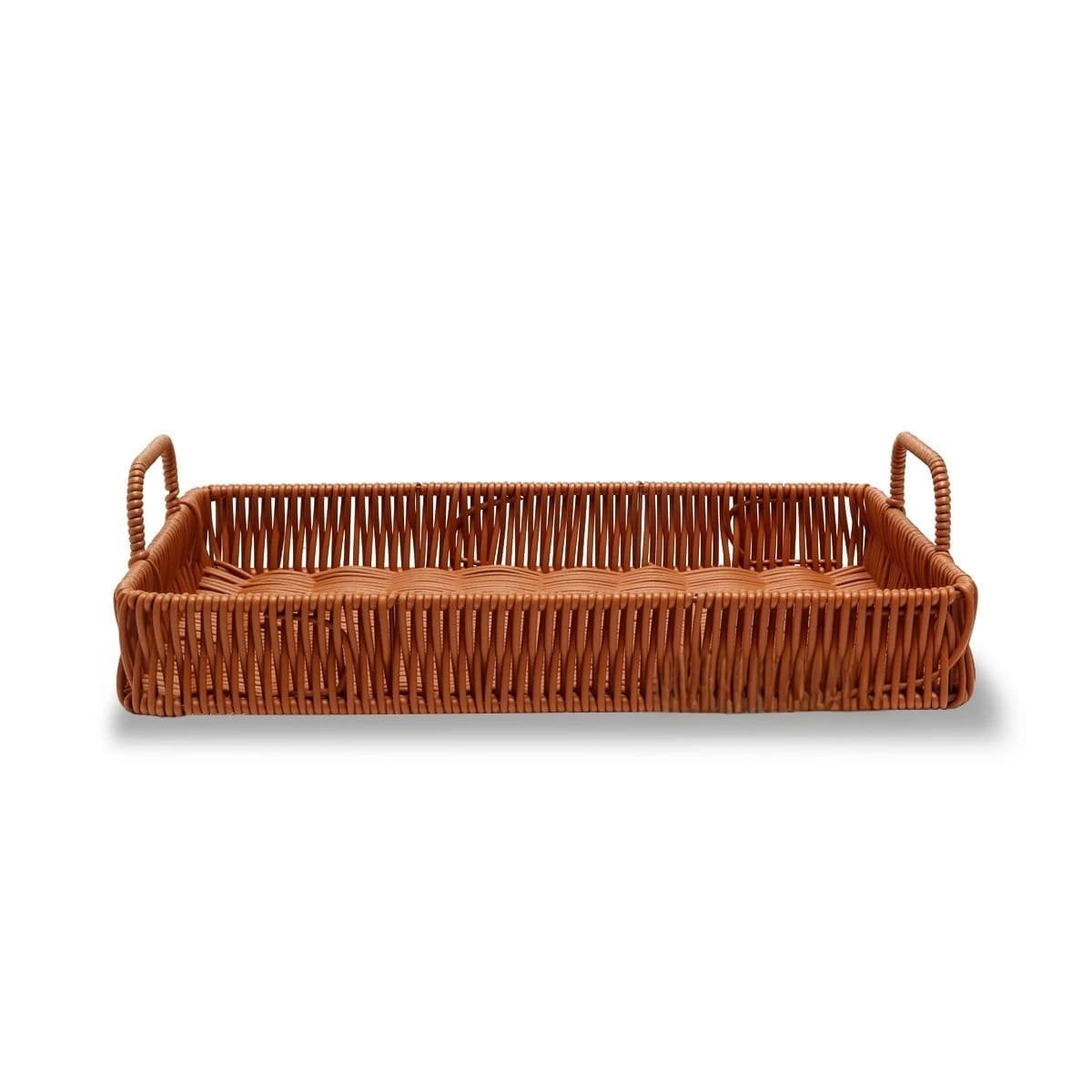 FUENTE RECTANGULAR CON ASAS TEJIDO PARA DECORACION FUNCIONAL EN MESA DEL HOGAR Y+REGALO STICKER - 1