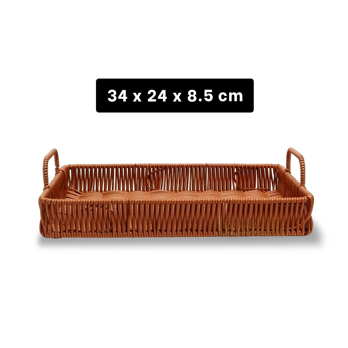 PLATO RECTANGULAR CON ASAS TEJIDO PARA PRESENTAR Y ORDENAR EN HOGAR MODERNO Y+LIGAS REGALO - 4