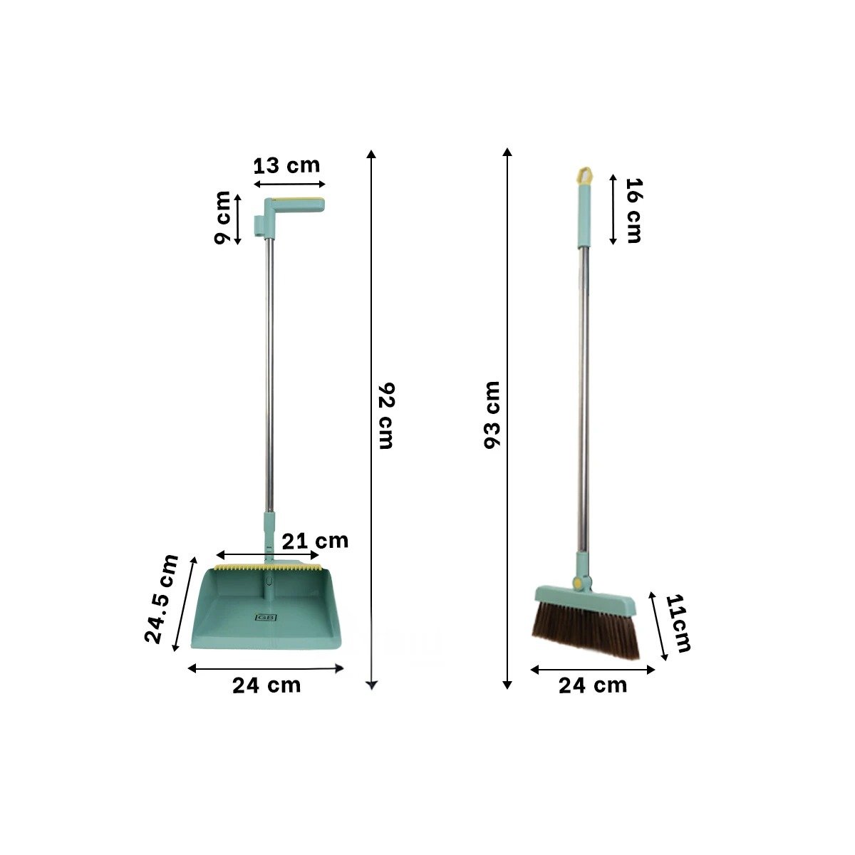 UTENSILIO CON RECOGEDOR VERDE PARA LIMPIEZA FUNCIONAL DEL HOGAR EN CASA Y+POST IT - 4