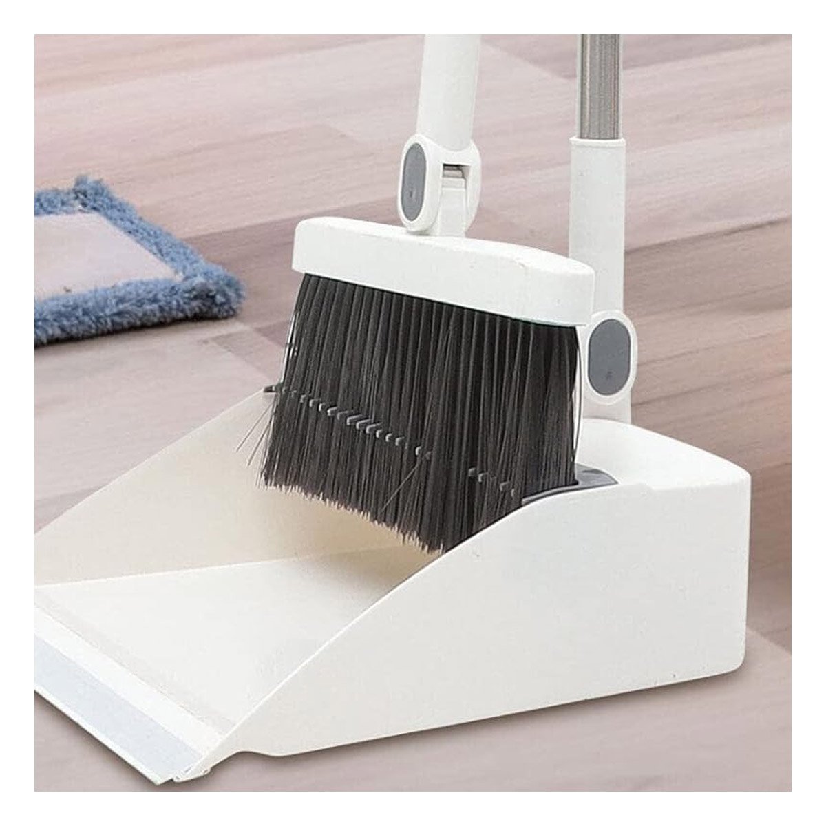 PACK12 BARREDOR CON RECOGEDOR BLANCO PARA LIMPIEZA RAPIDA Y ORDEN DEL HOGAR FACIL - 5