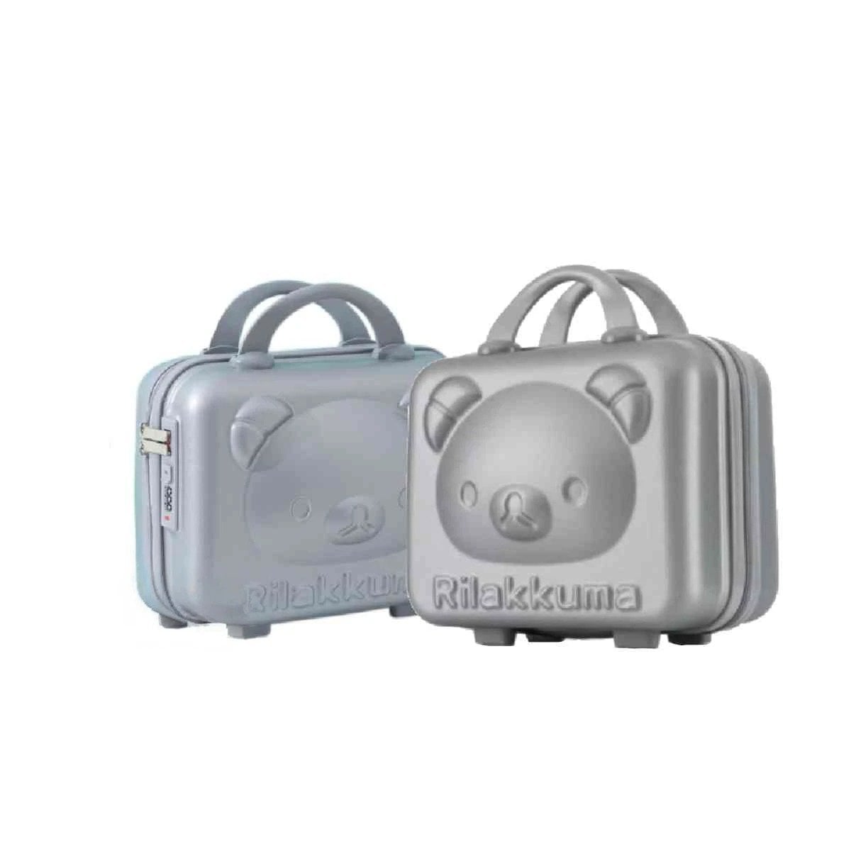 PACK6 MALETA MINI DE OSO COLOR PLOMO CON ESTRUCTURA MULTIUSOS RESISTENTE Y+REGALO STICKER - 2