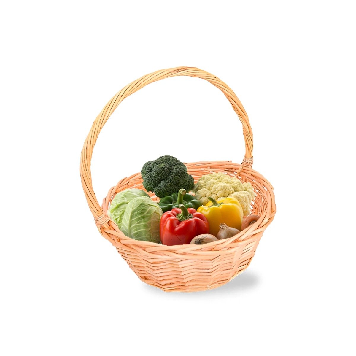 PACK6 RECIPIENTE DE MIMBRE CIRCULAR CON DIMENSIONES 29X29X30CM Y+REGALO STICKER - 2