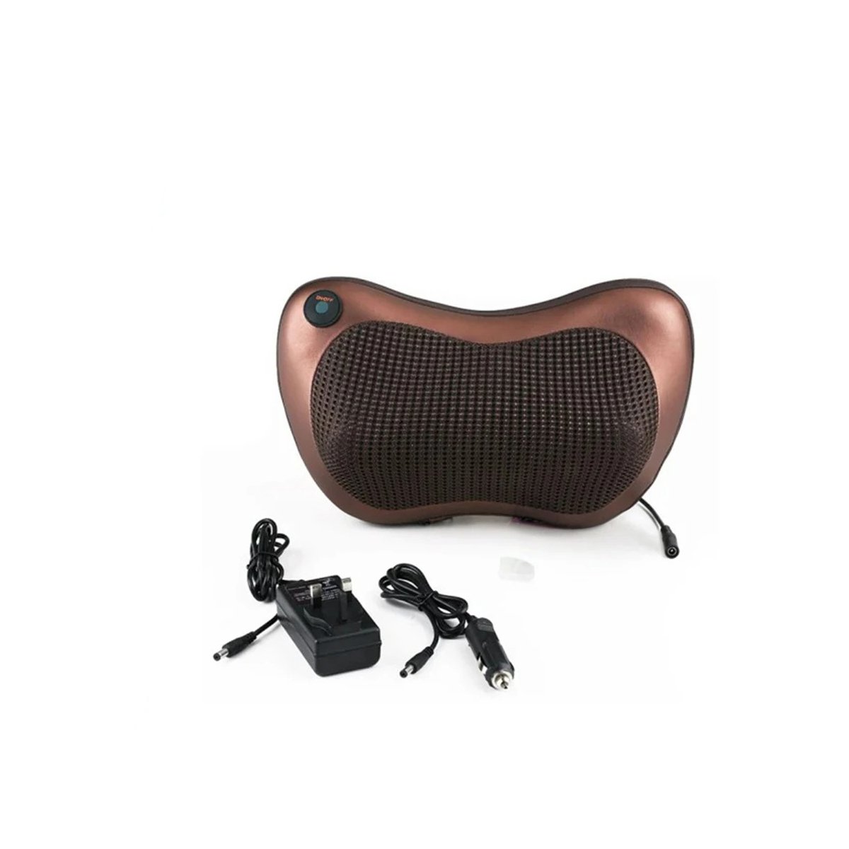 COJIN MASAJEADORA DE CUELLO ESPALDA Y LUMBAR CON VIBRACION Y CALOR PARA HOGAR Y+LIGAS REGALO - 5