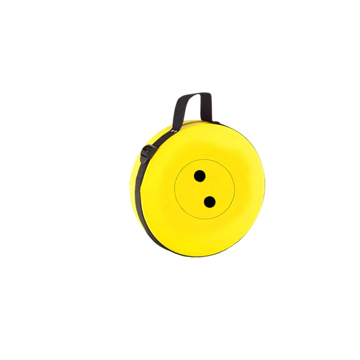 PACK2 SILLA PRACTICA CON DOBLE SEGURO PARA EXTERIOR TAPA AMARILLO CENTRO NEGRO Y+REGALO STICKER - 2