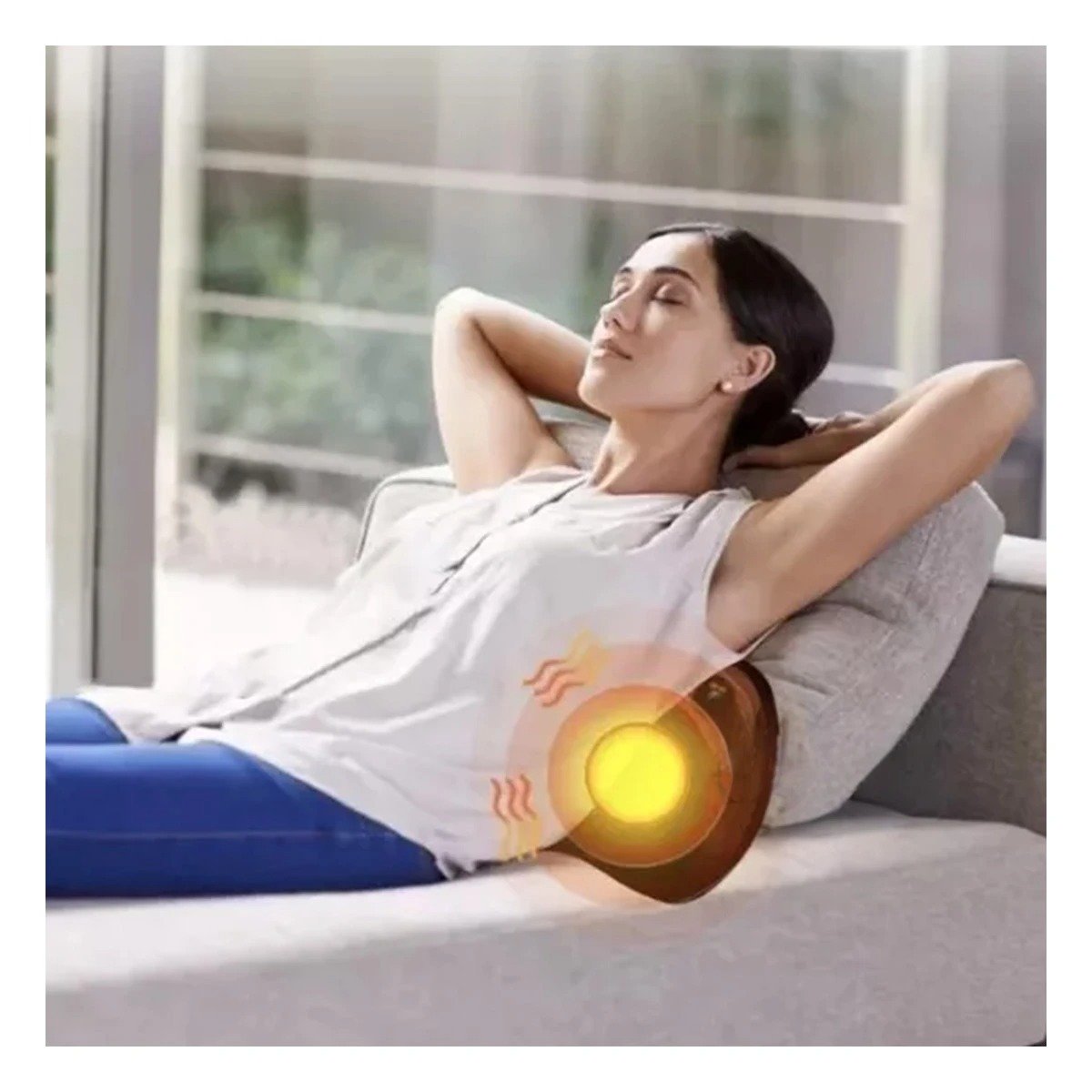 PACK4 SOPORTE MASAJEADOR ELECTRICO PARA CUELLO Y ESPALDA CON CALOR RELAJANTE Y+PAPEL REGALO - 5