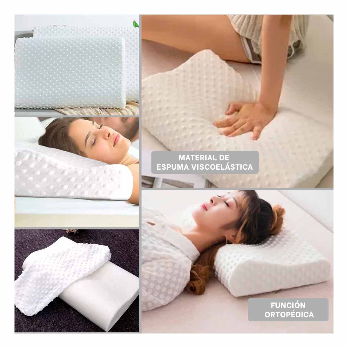 ALMOHADILLA ORTOPEDICA CERVICAL PARA DESCANSO PROLONGADO EN HOGAR CON SOPORTE Y+LIGAS REGALO - 1