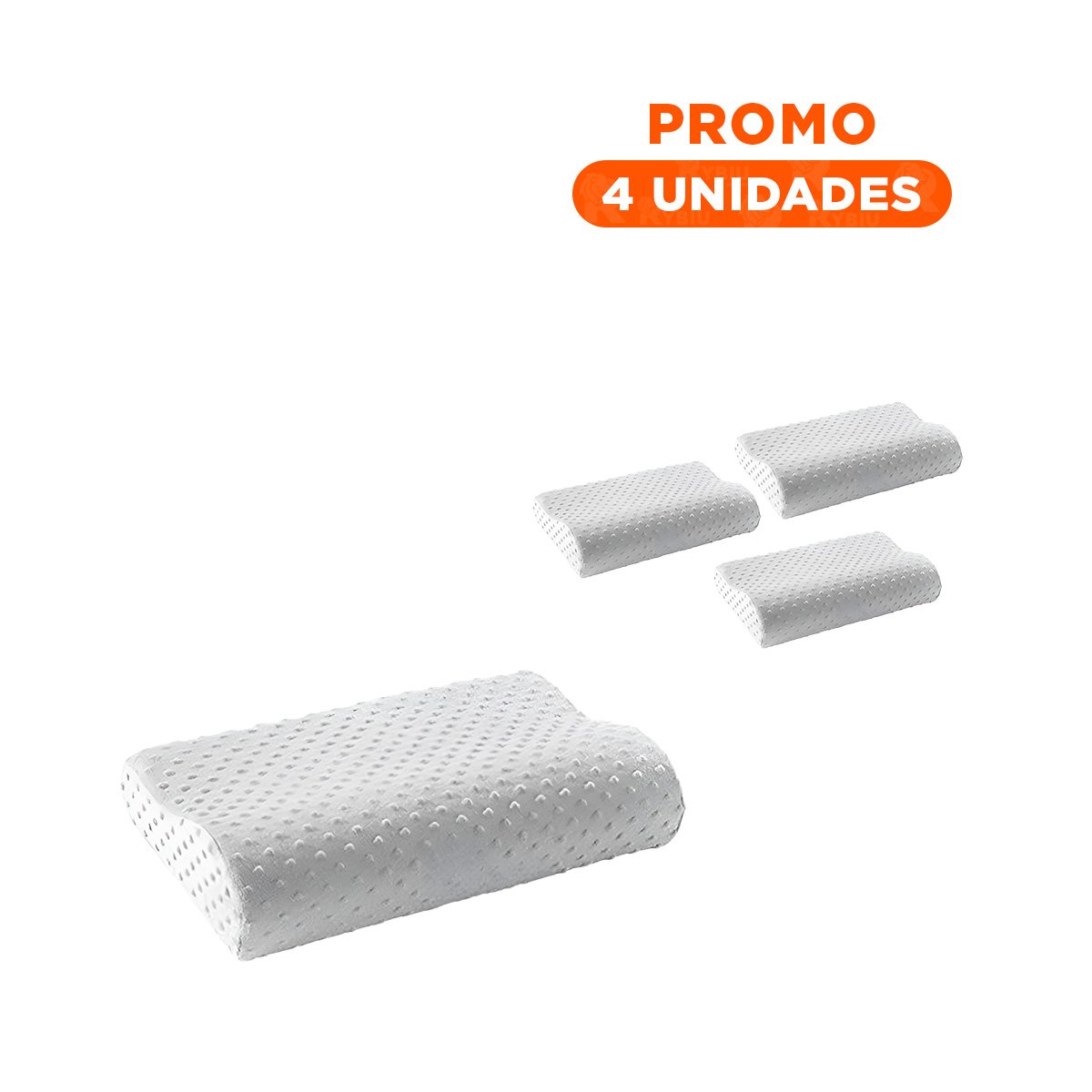 PACK4 CONFORT CERVICAL ORTOPEDICO PARA USO DIARIO EN CASA Y DESCANSO NOCTURNO - 1