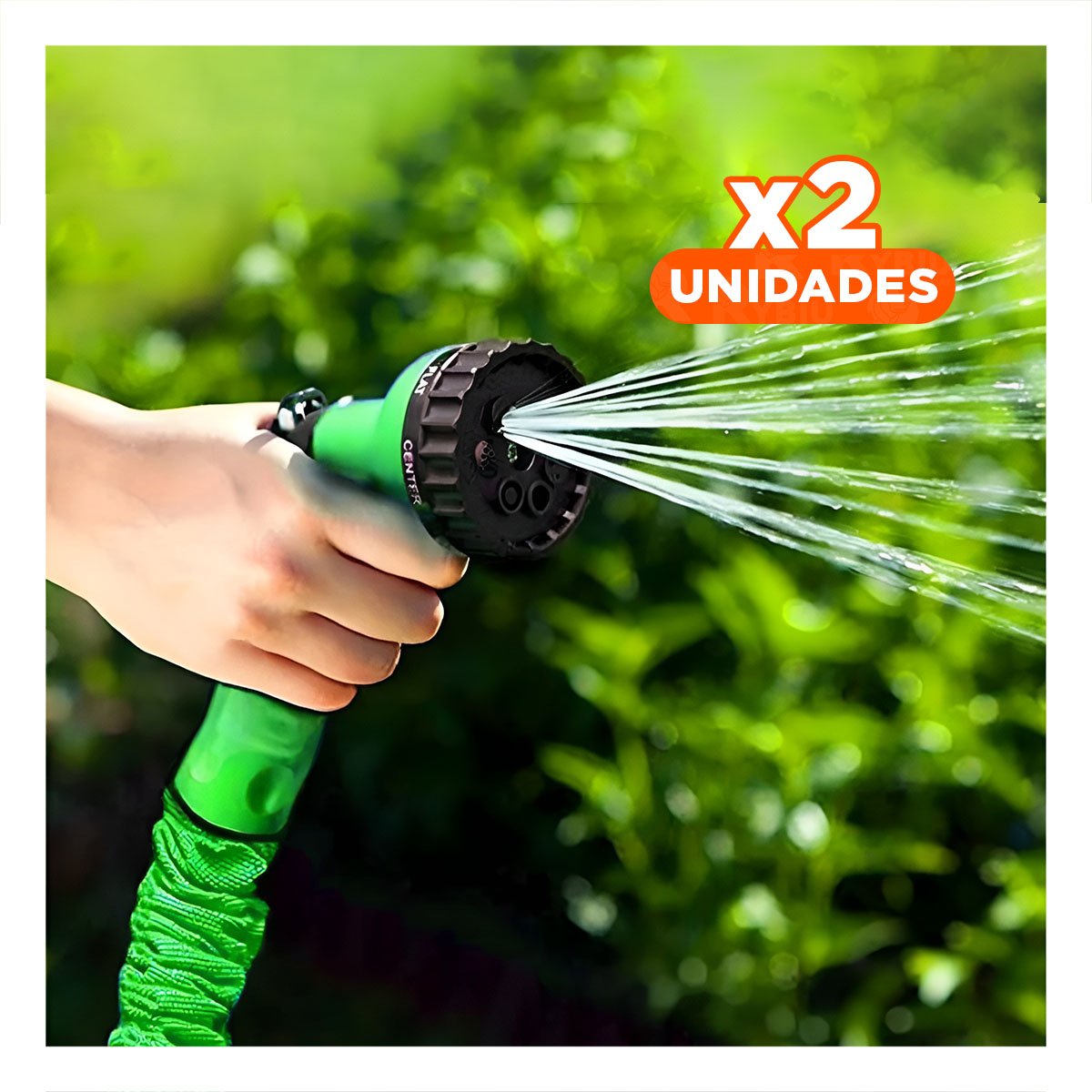 PACK2 SISTEMA EXPANDIBLE DE 22 METROS VERDE PARA JARDIN HOGAR CON RIEGO PRACTICO - 1