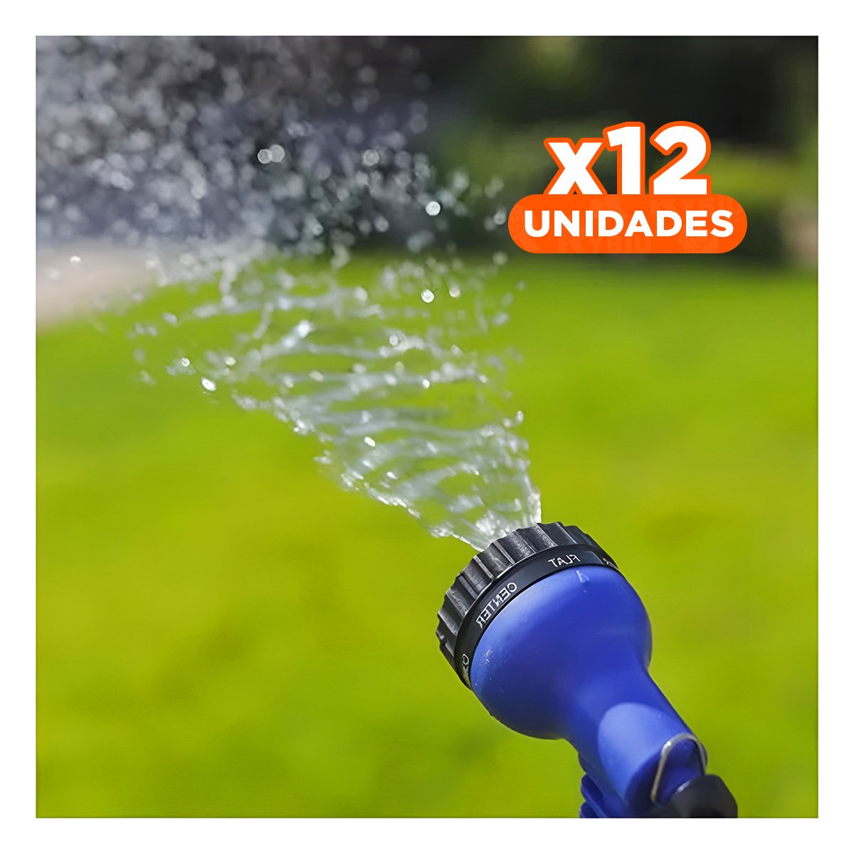 PACK12 COMPLEMENTO EXPANDIBLE DE 22 METROS AZUL PARA RIEGO EN JARDIN Y+PAPEL REGALO - 1