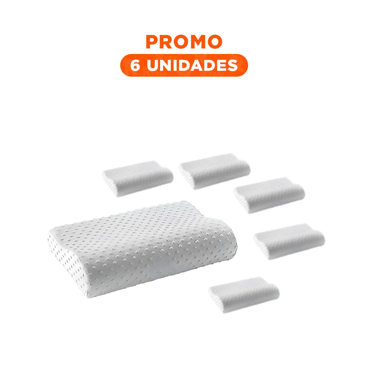 PACK6 DORMIR CERVICAL ORTOPEDICO CON SOPORTE ADECUADO PARA USO EN CASA Y+REGALO STICKER - 1