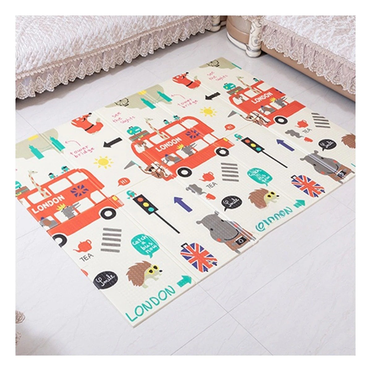TAPETE DE DECORACION HOGAR PARA CASA SALA DORMITORIO INFANTIL SUAVE - 3