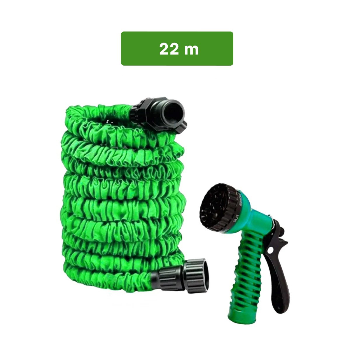 MANGUERON EXPANDIBLE 22 METROS VERDE PARA RIEGO EN JARDIN HOGAR USO CONSTANTE Y+POST IT - 4