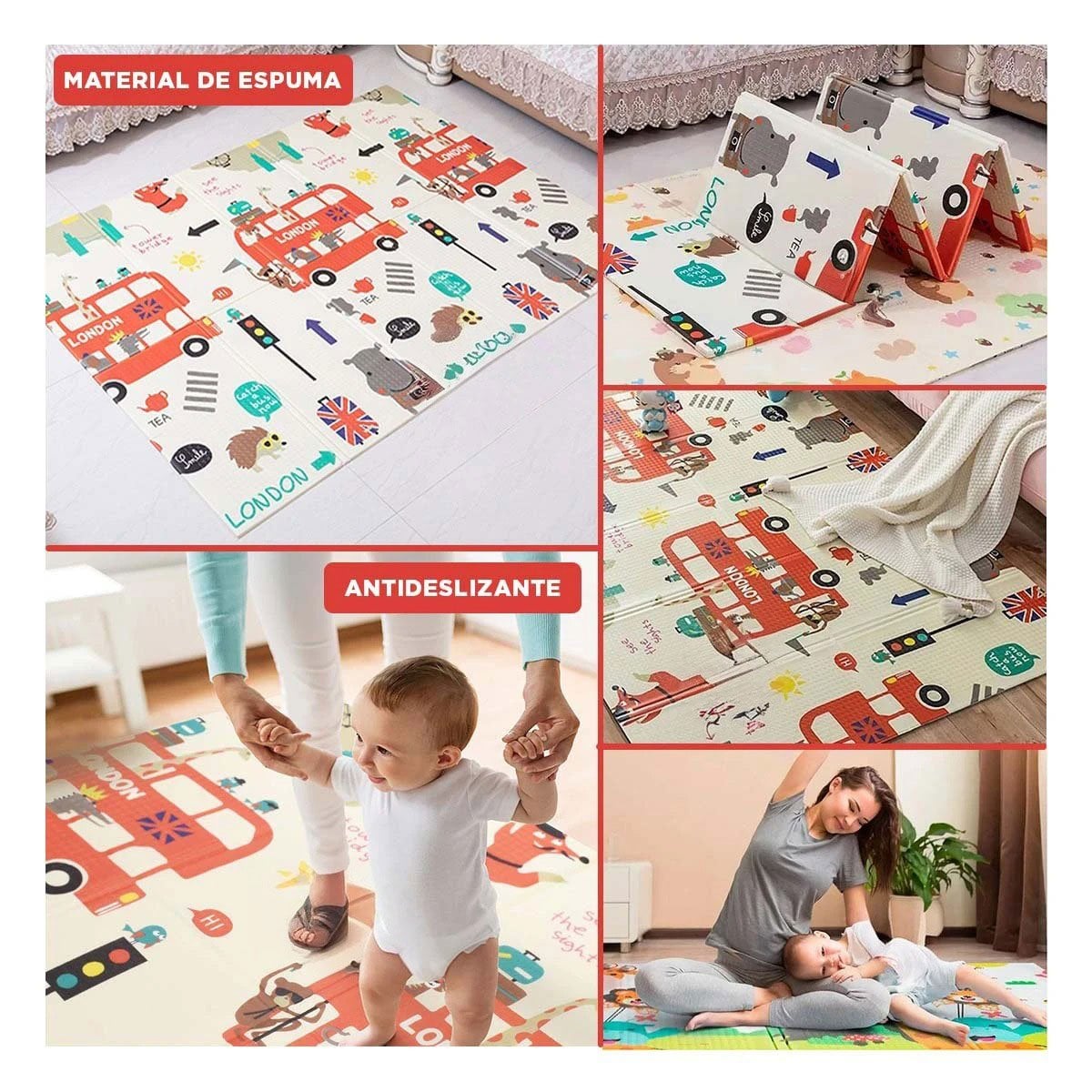 ESTERA DE DECORACION HOGAR PARA CASA SALA DORMITORIO INFANTIL SUAVE Y+PAPEL REGALO - 3