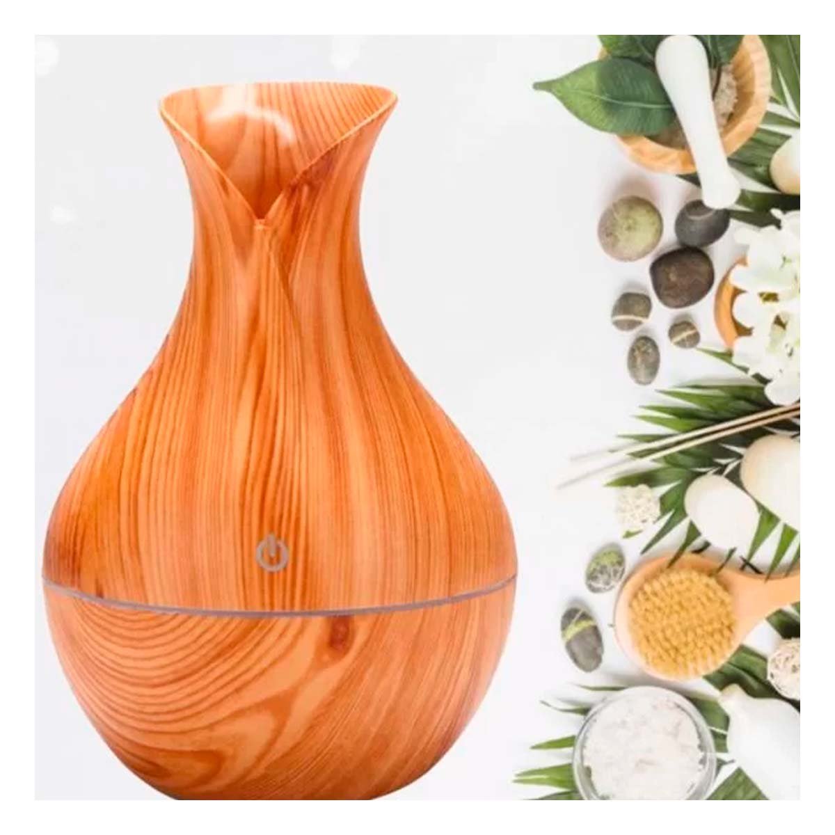DIFUSOR DE AROMAS MADERA CLARO PARA DECORACION HOGAR CON ESTILO NATURAL - 1