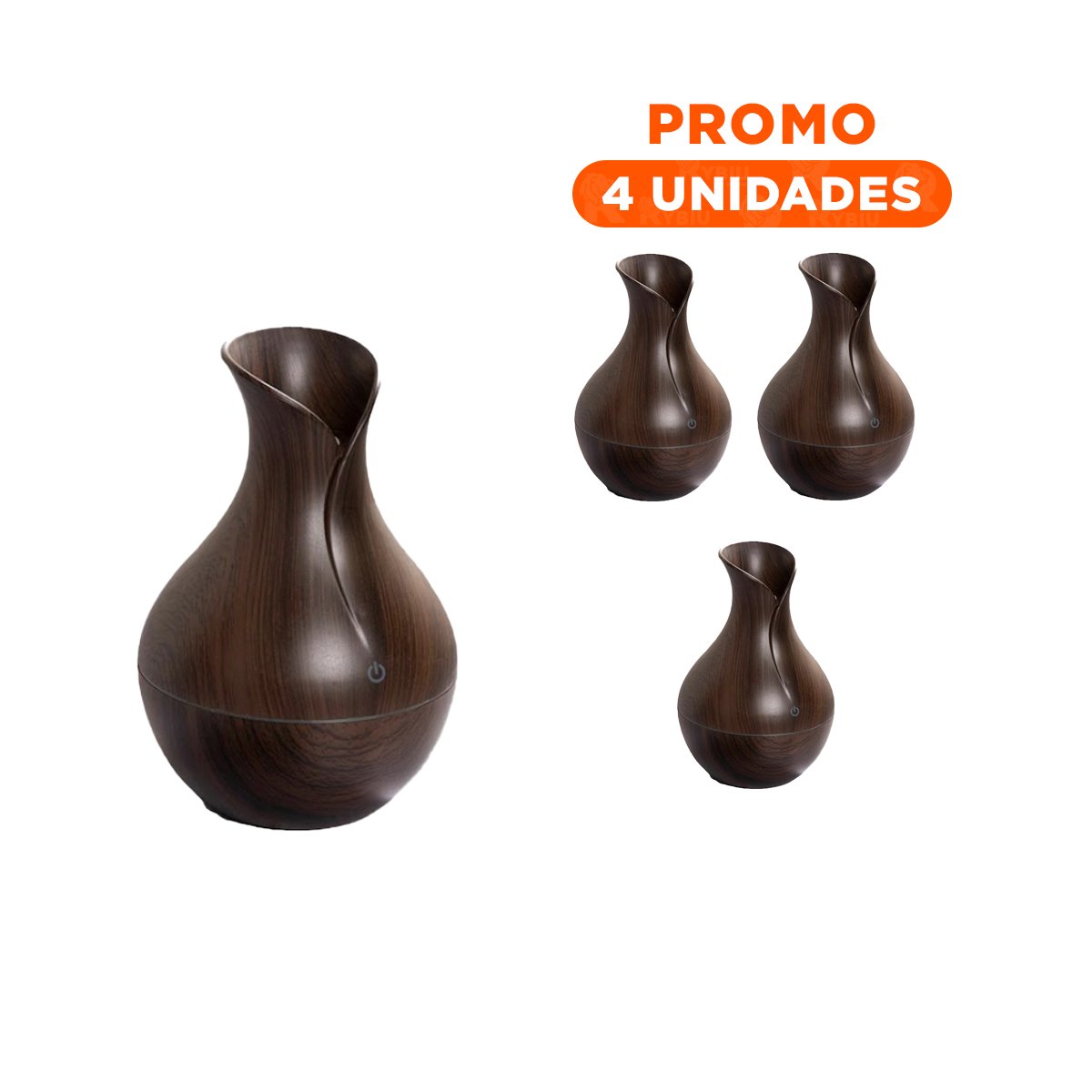 PACK4 DISPERSOR AROMATICO PARA ESPACIOS DEL HOGAR CON MADERA OSCURO ELEGANTE - 1