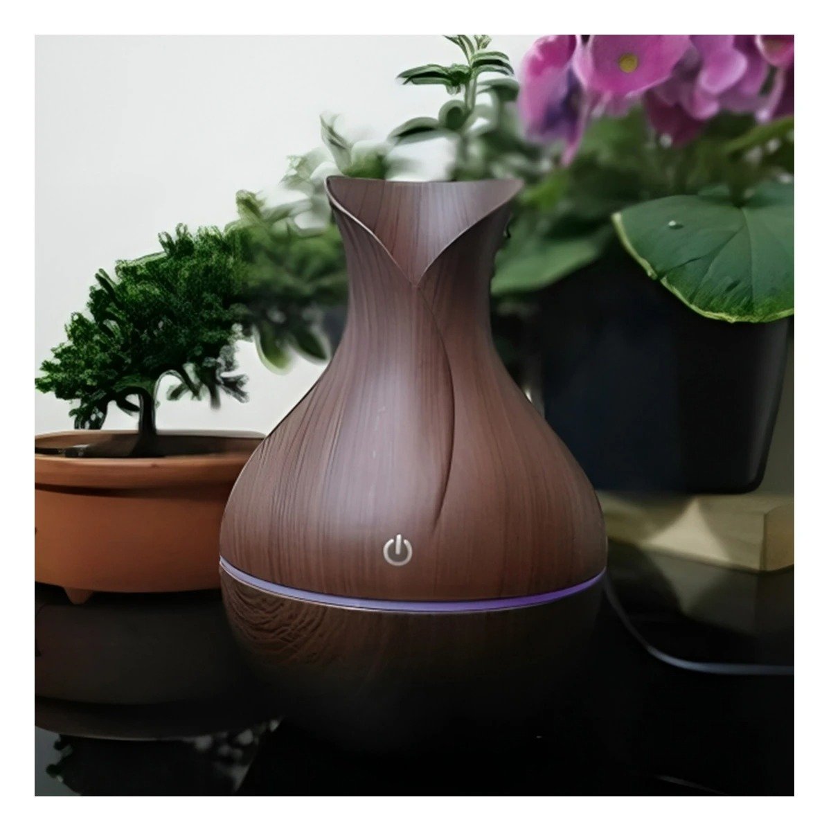 PACK12 DIFUSOR PARA AROMAS DEL HOGAR CON ESTILO DECORATIVO EN MADERA OSCURO Y+PAPEL REGALO - 2