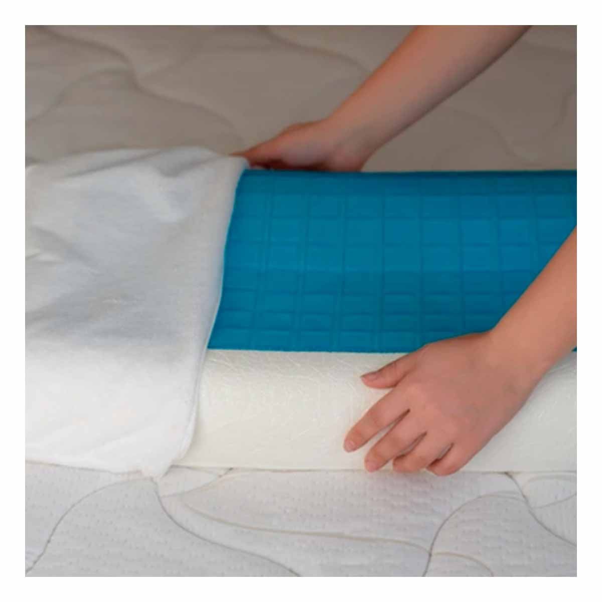 PACK2 DESCANSO CERVICAL ORTOPEDICO CON GEL PARA DORMIR MEJOR Y ALIVIAR TENSION EN CASA - 2