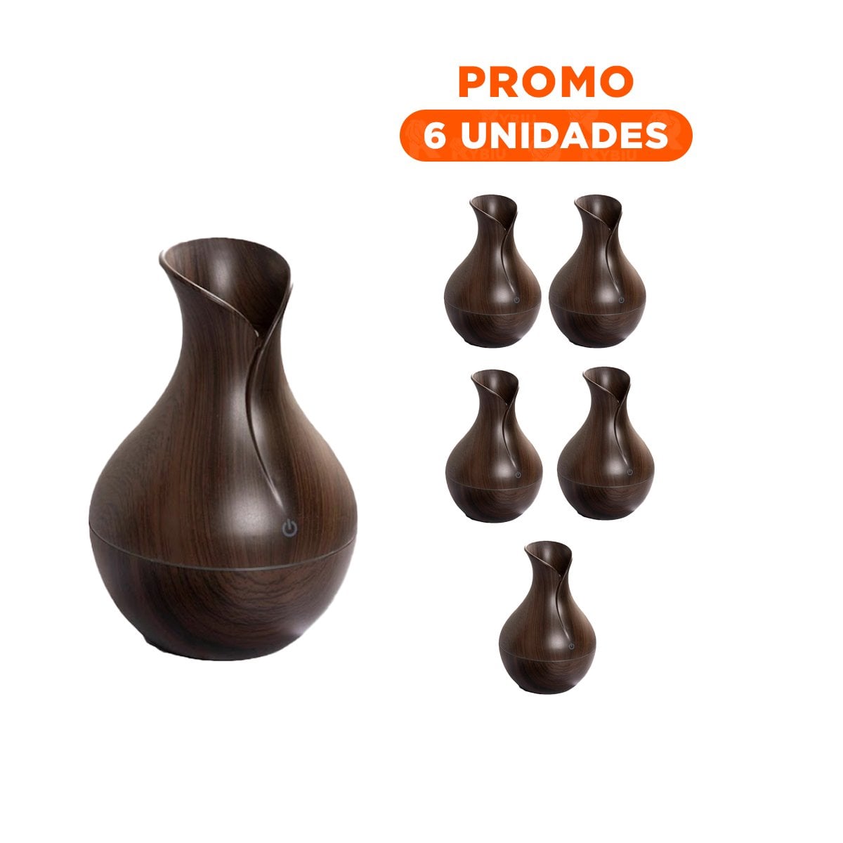 PACK6 DISPERSOR DECORATIVO PARA CASA CON DISENO ELEGANTE EN MADERA OSCURO Y+REGALO STICKER - 1