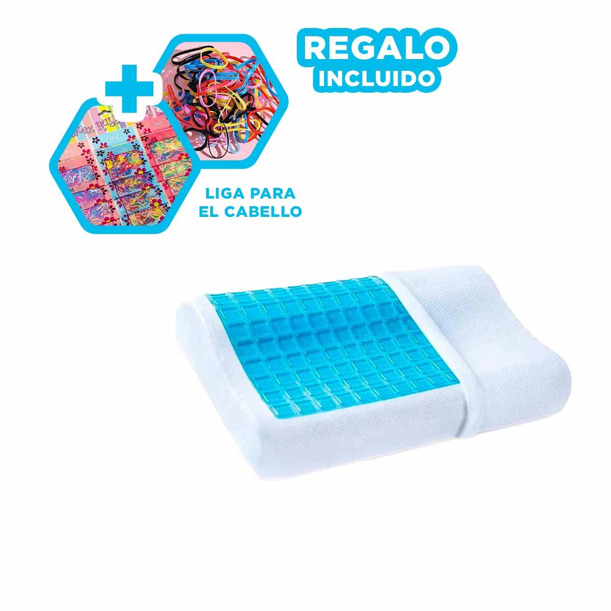 APOYO ORTOPEDICO CERVICAL CON GEL PARA DORMIR COMODO Y MEJOR POSTURA EN CASA Y+LIGAS REGALO - 2
